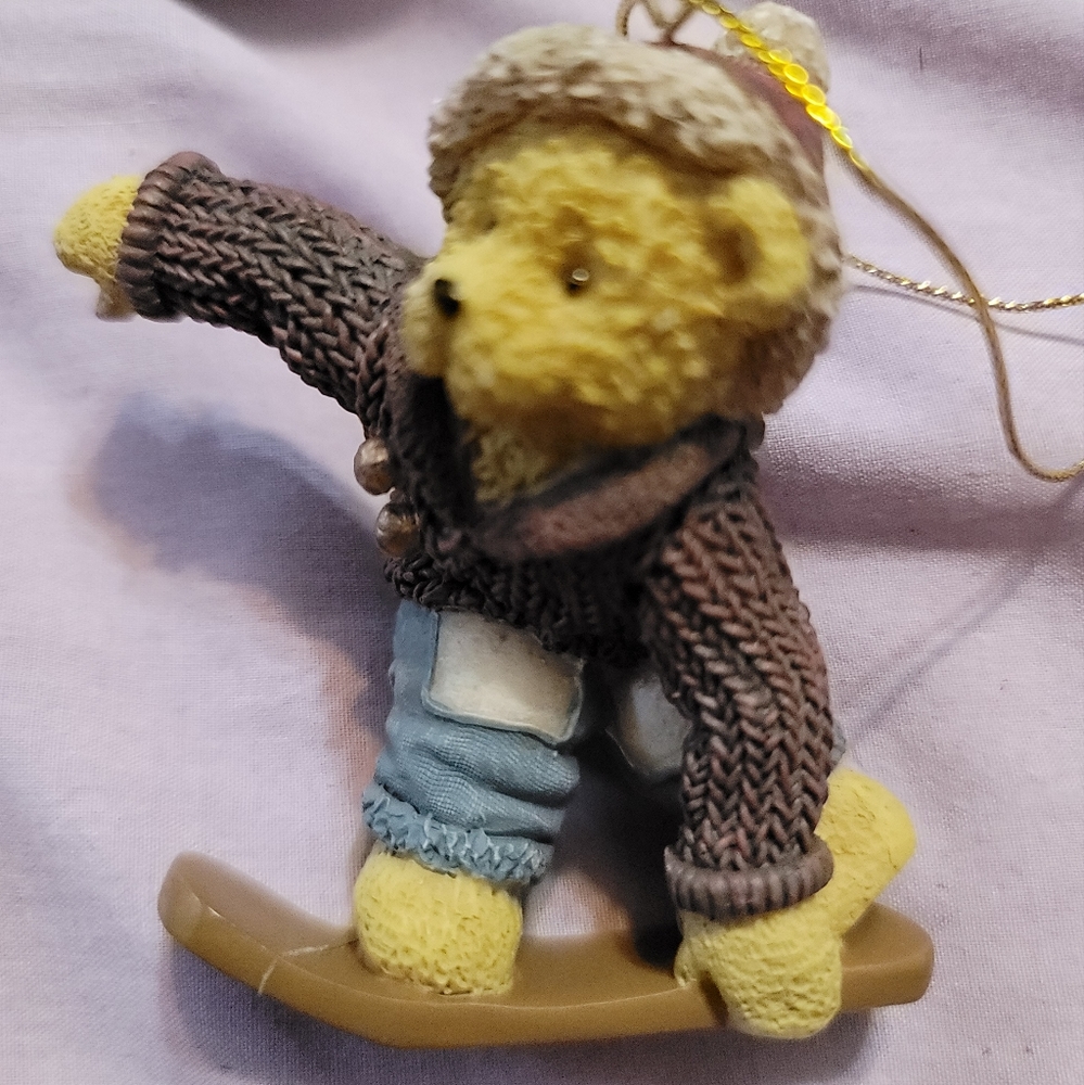 Boyds Bear Snowboarder Ornament